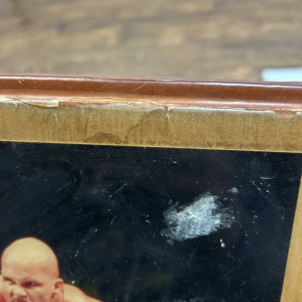 Racing Reflections Stone Cold Steve Austin‎ WWF WWE Wooden Clock Attitude Era **